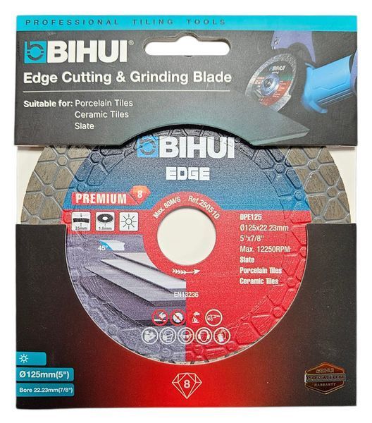 Диск алмазний Bihui Edge 125 мм DPE125 фото