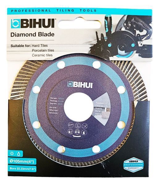 Алмазный диск Bihui Super Thin Turbo 105 мм (DCBN4) DCBN4 фото